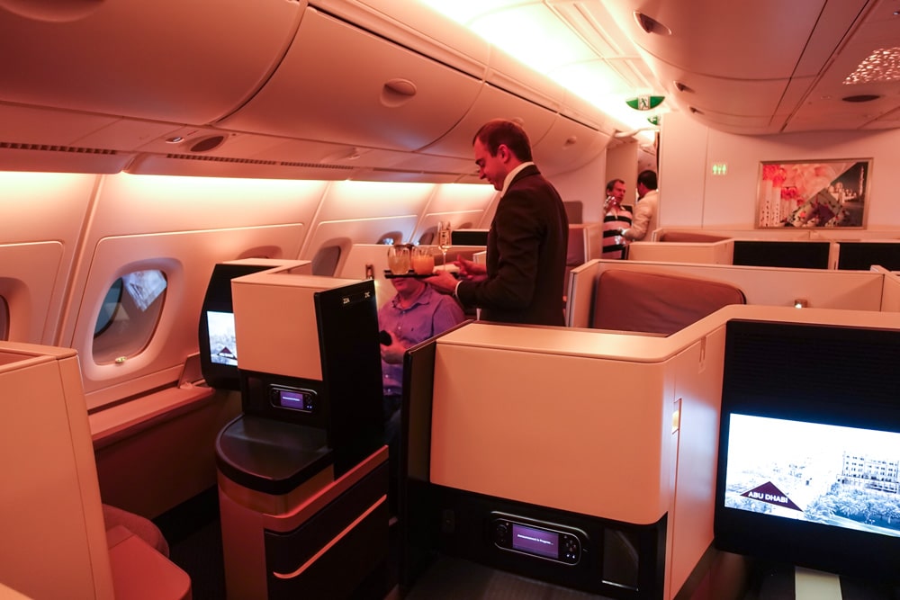 Etihad Business Cabin