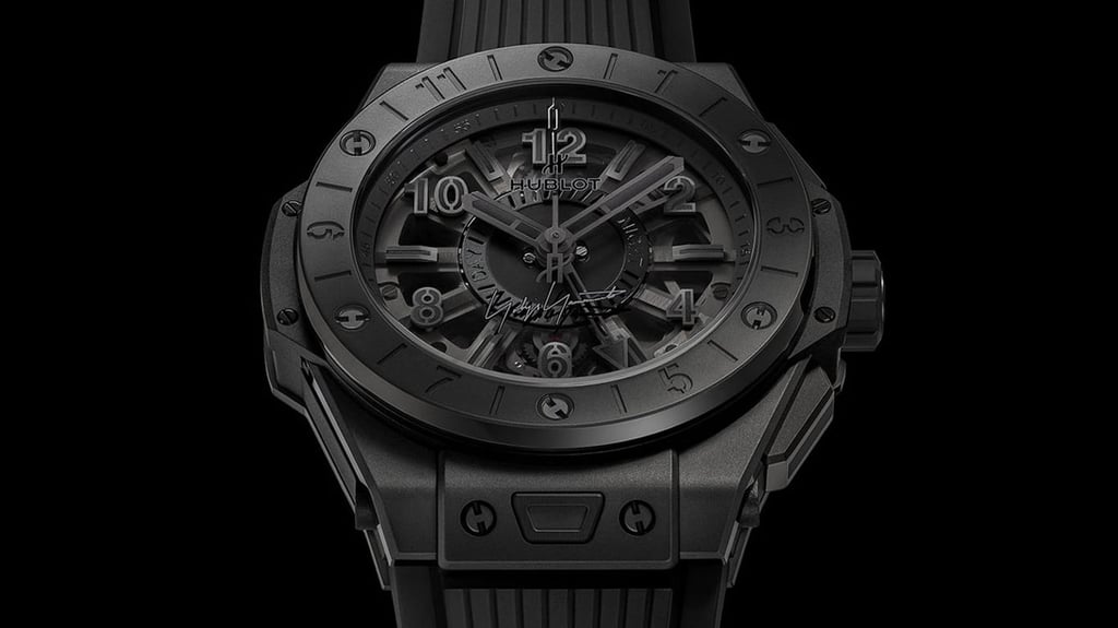 Yohji Yamamoto x Hublot Presents The All-Black Big Bang GMT Watch