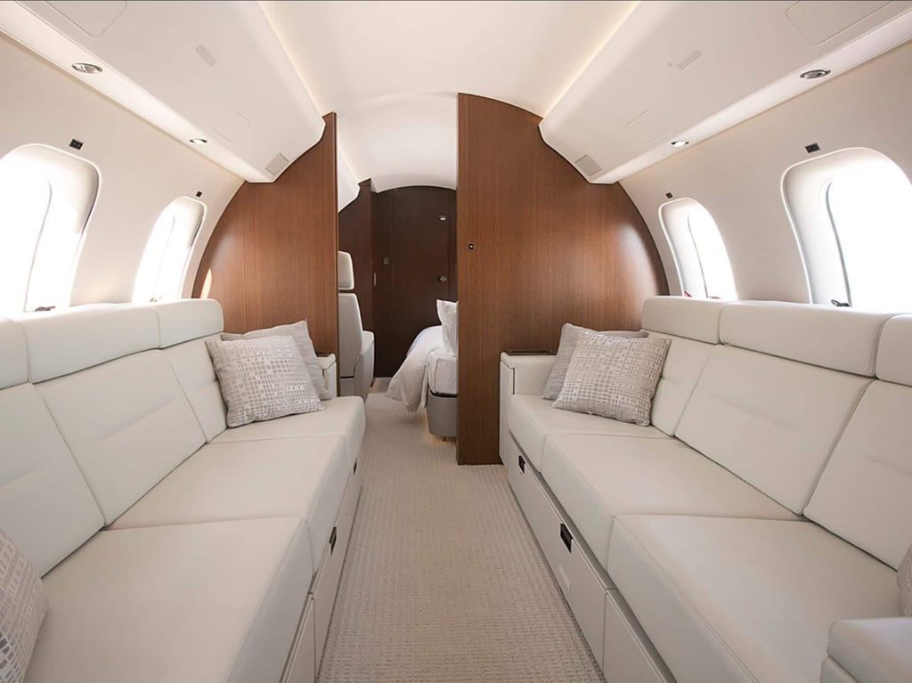 Bombardier Global 7500 lounge