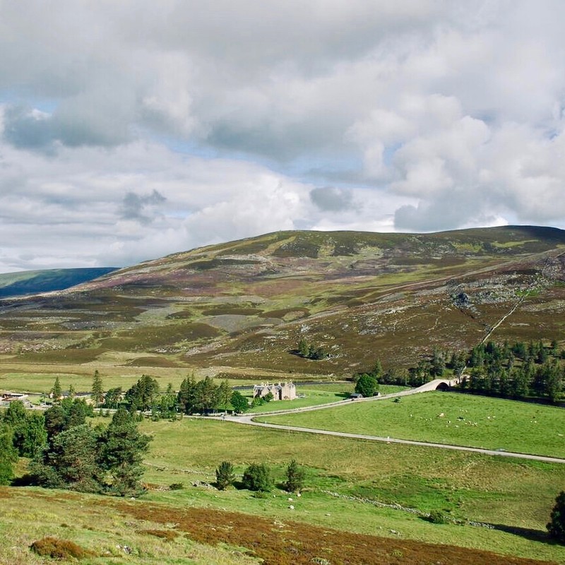 Gairnshiel Lodge from afar