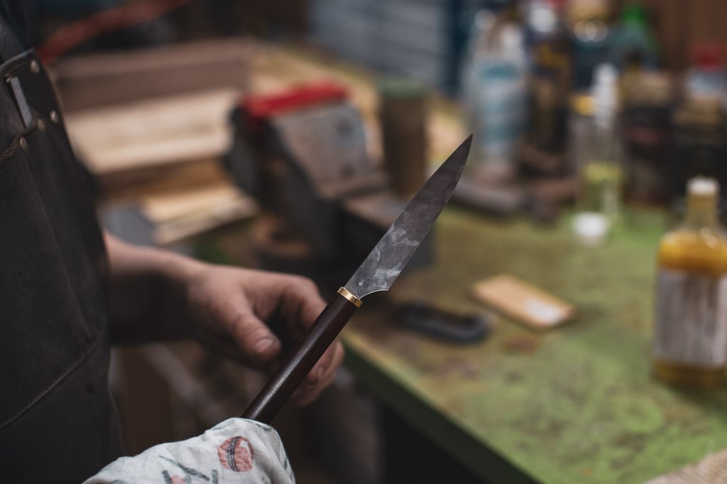 Handcrafted Knife from Mathieu Dechamps