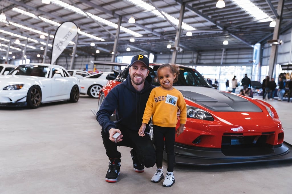 Jamie Perkins and daughter