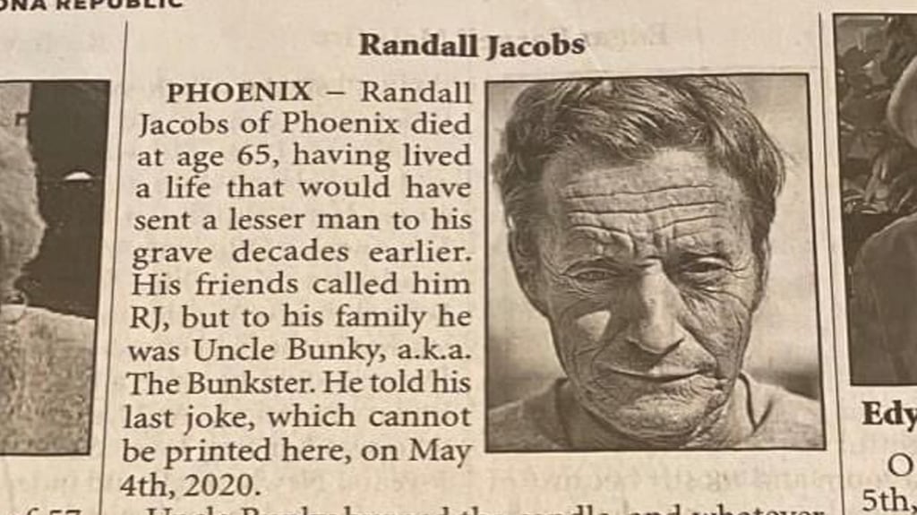 The Greatest Obituary Of All Time: Uncle Bunky