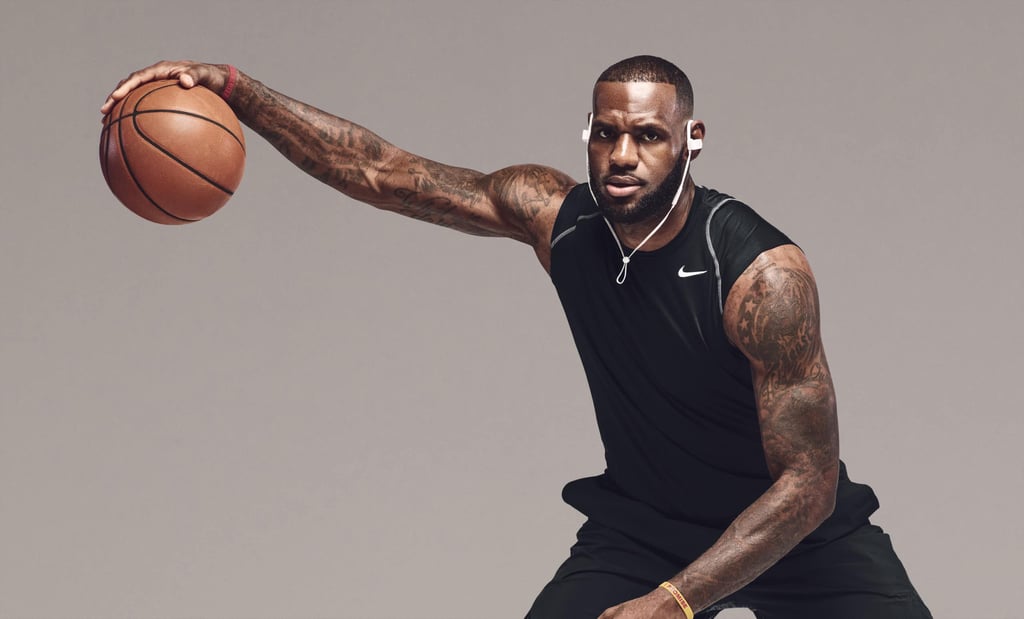 A man holding a basketball