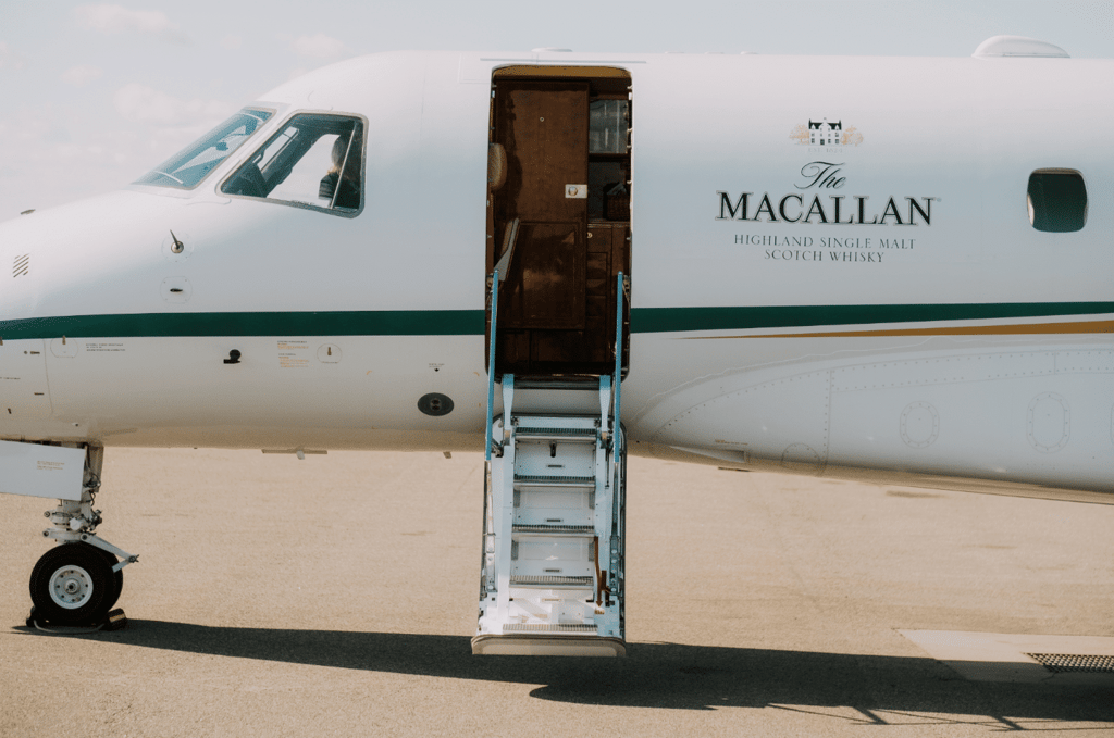 A plane sitting on top of a runway