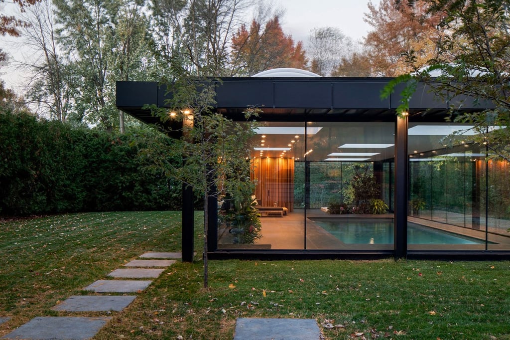 The Pavilion A Pool House Embodies Leisure Through Design