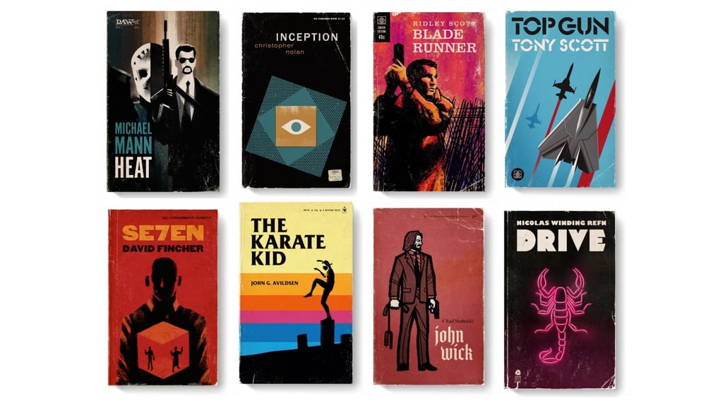 Decorate Your Bachelor Pad With Good Movies As Old Books Prints