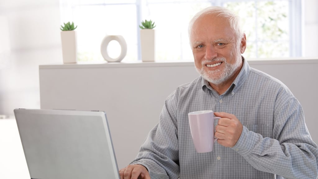 A man holding a cup