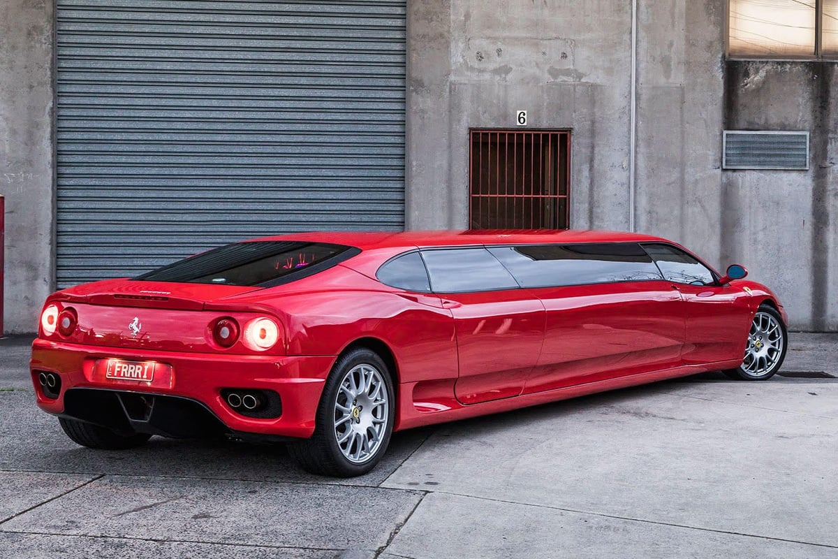 A car parked in front of a building