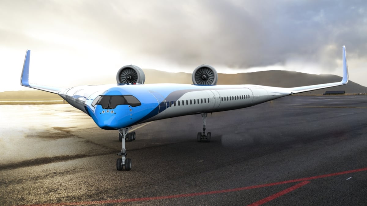 KLM Royal Dutch Airlines Reveals The Futuristic Flying-V Aircraft