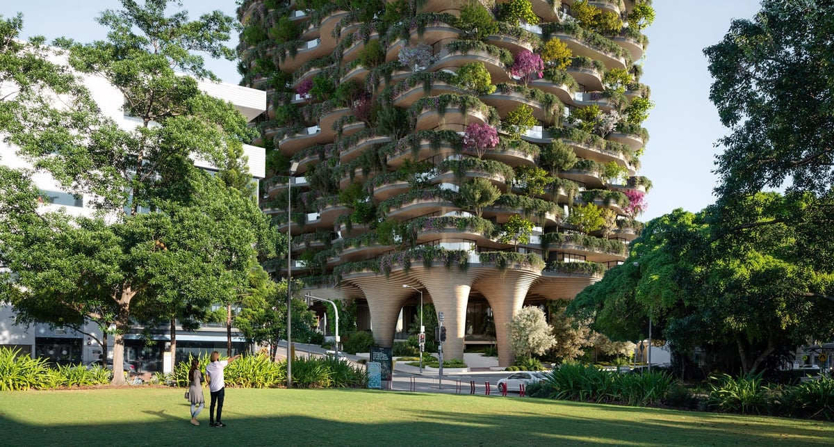 A large tree in a park