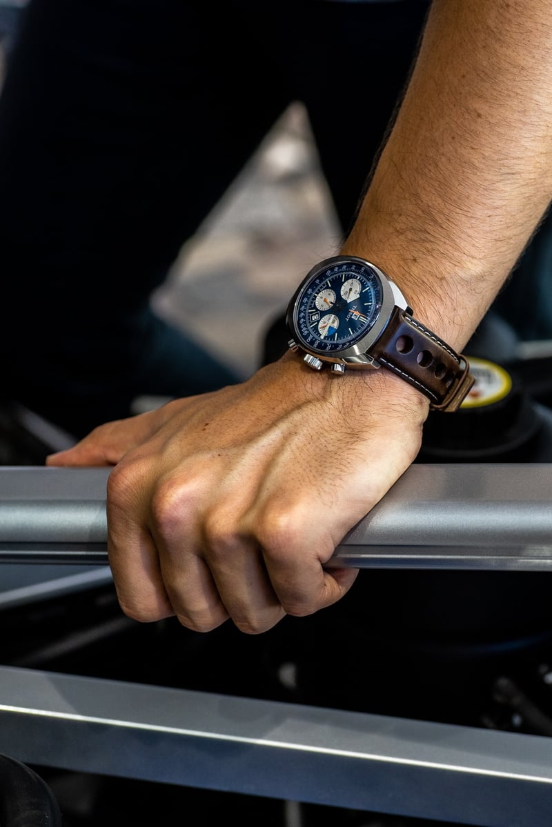 Tissot heritage 1973 blue best sale