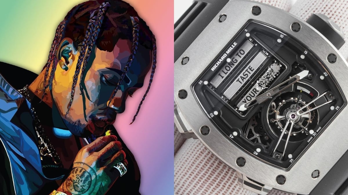 Travis Scott Flexes His X-Rated $1 Million Richard Mille Watch