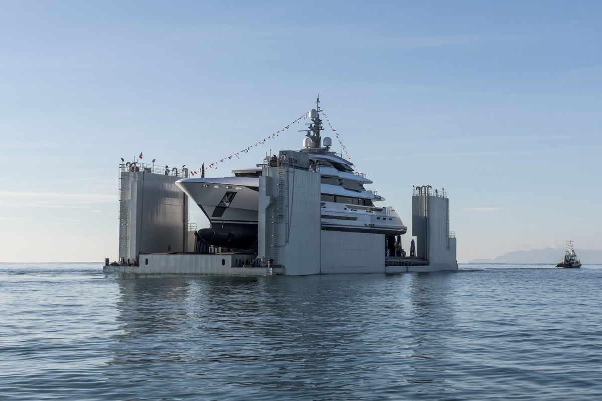 A large ship in a body of water