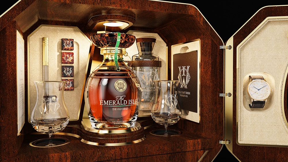 $2 MILLION WHISKEY SET emerald isle collection