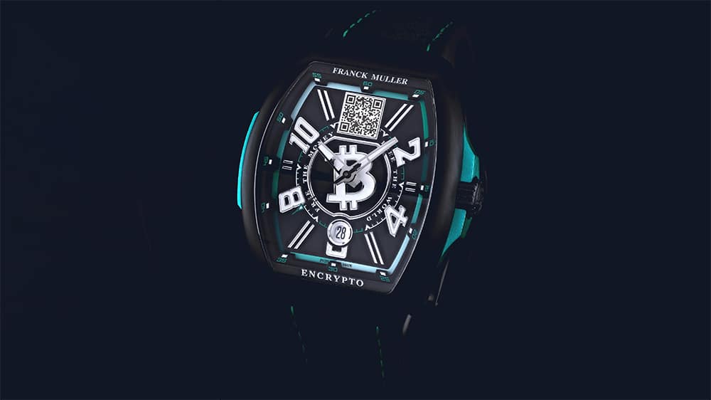 Franck Muller Bitcoin watch front 