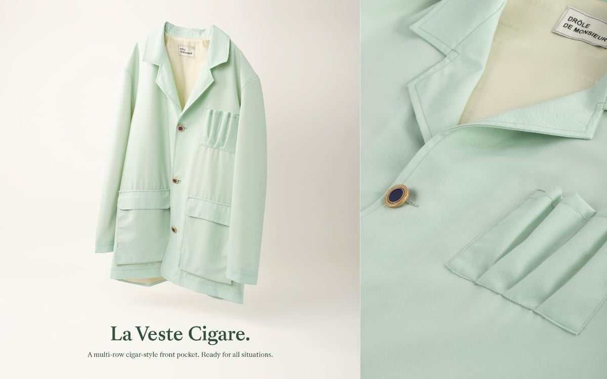 Drôle de Monsieur’s Cigare Jacket Channels Vintage Havana Vibes