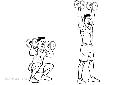 Best Shoulder Exercises For Men - dumbbell push press