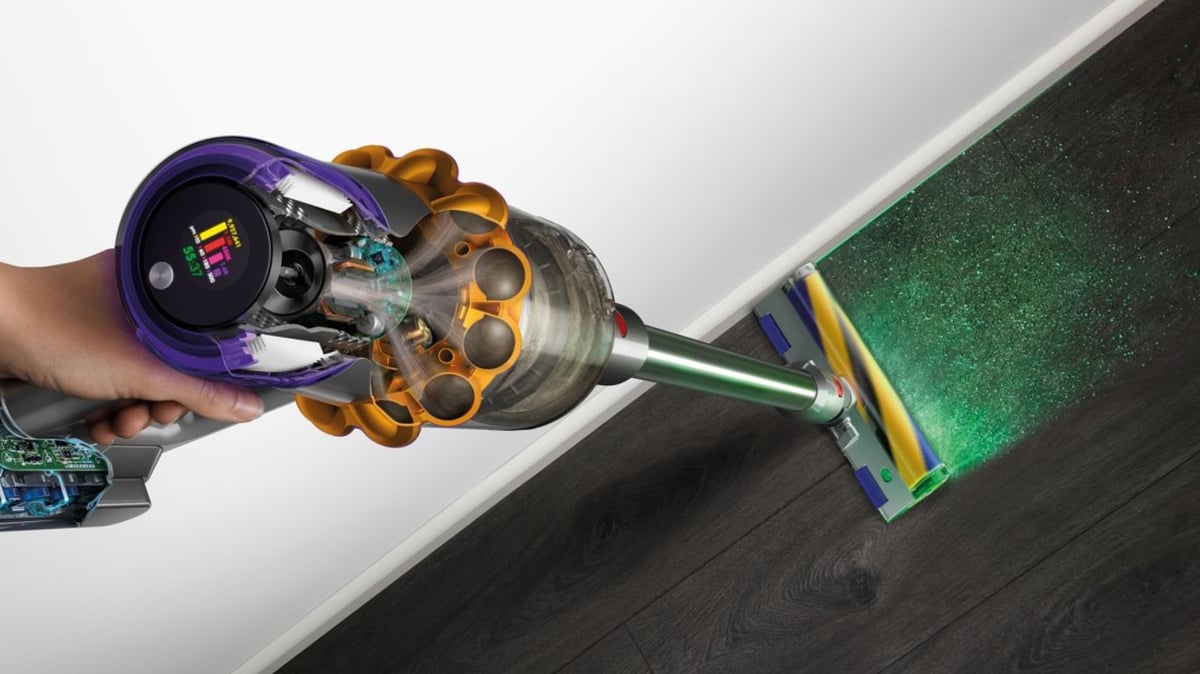 Dyson V15 Detect dust laser technology