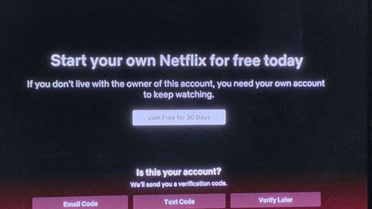 Netflix password sharing