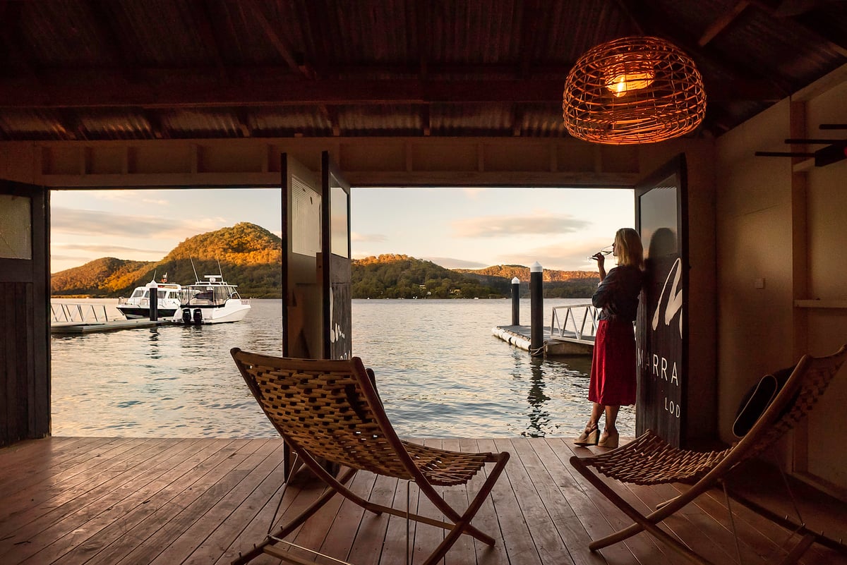 Looking out to the Hawkesbury River at Marramarra Lodge