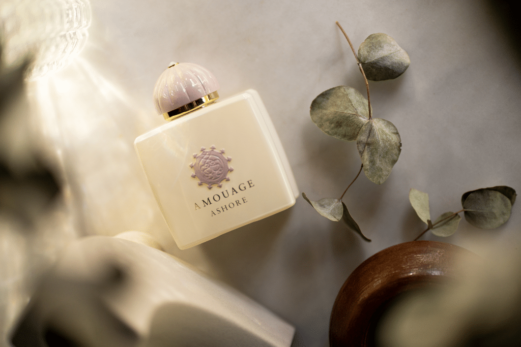 Amouage Ashore uses ambergris as one of the core ingredients.
