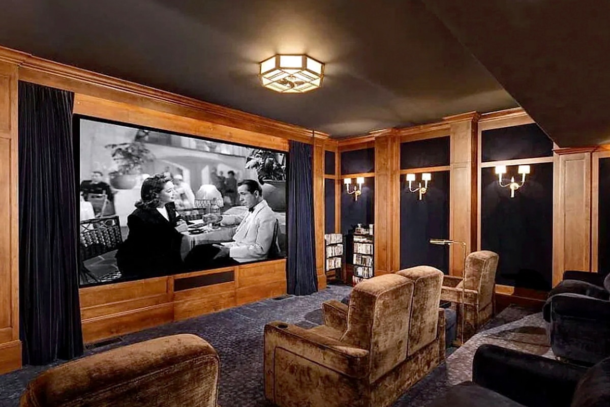 The Rock's beverley park mansion features its own indoor cinema.