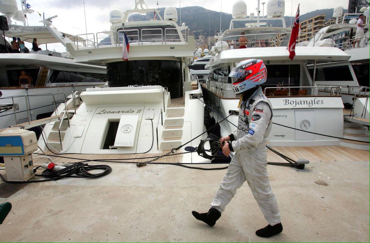 F1 Kimi Raikonnen Monaco Yacht