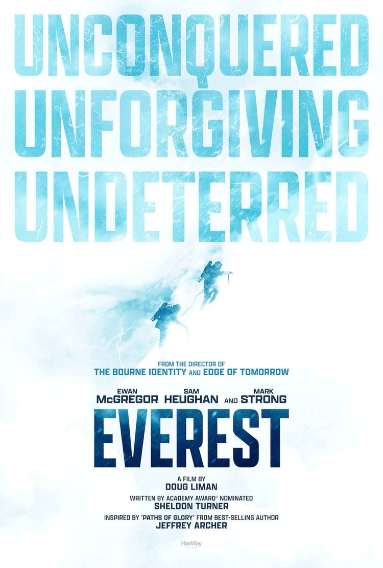 doug liman everest movie - ewan mcgregor mark strong sam heughan poster 2022