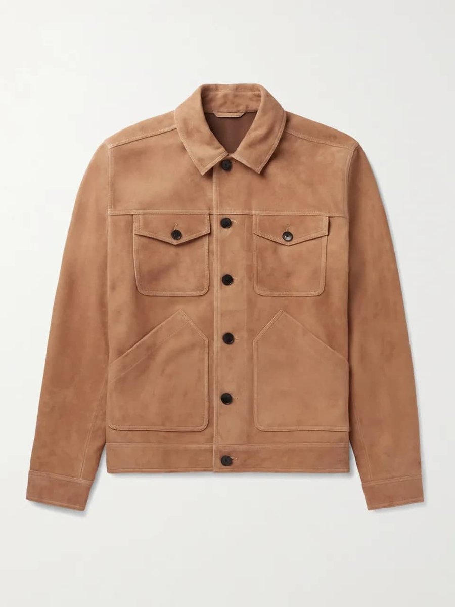 mr p suede truck jacket