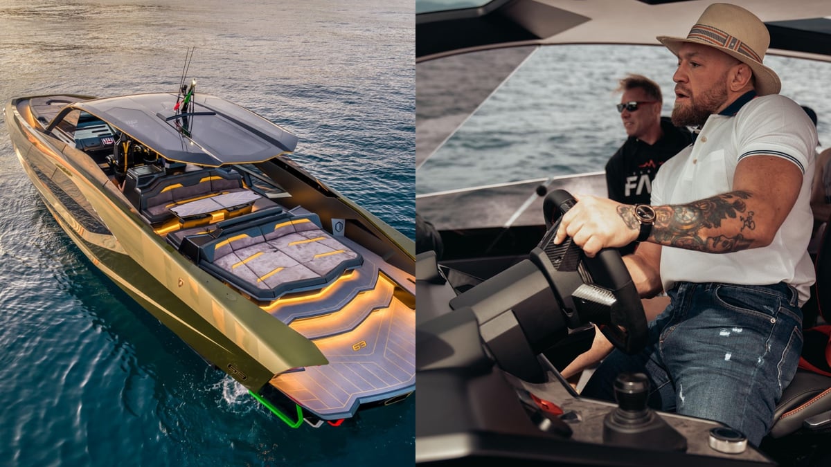 WATCH: Conor McGregor Absolutely Sends It In His $5 Million Lamborghini Yacht