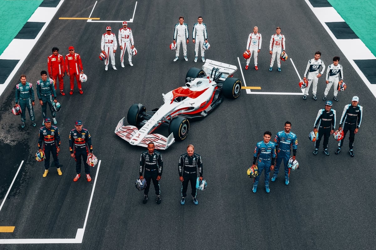 F1 Drivers with 2022 Car