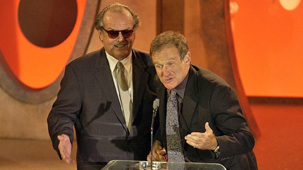 jack nicholson robin williams critics choice awards speech high