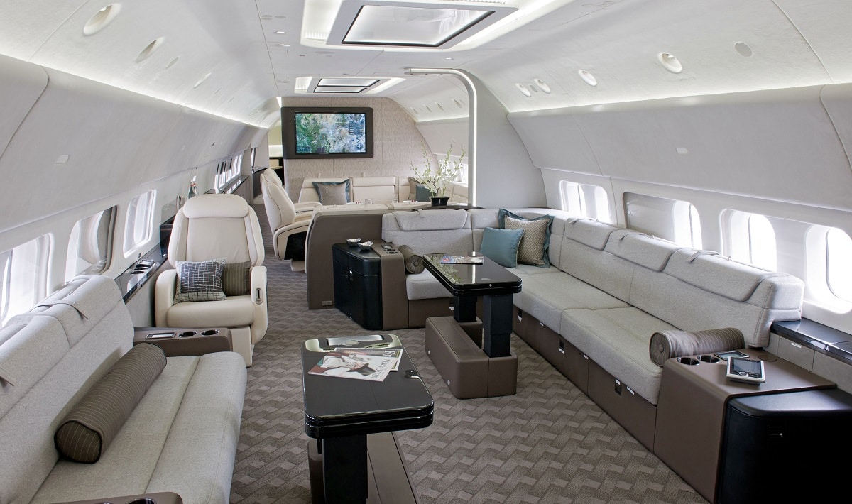 private jet inside