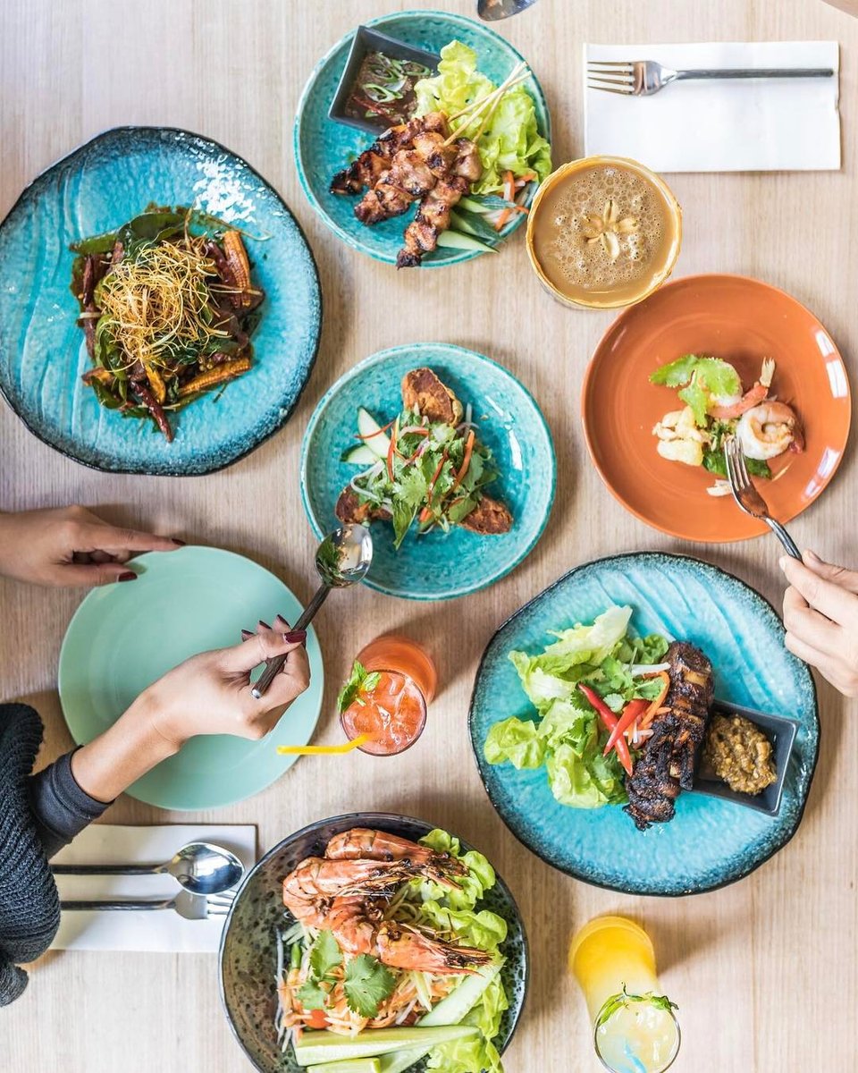 A spread of Thai food at Thai Thani in Fitzroy.