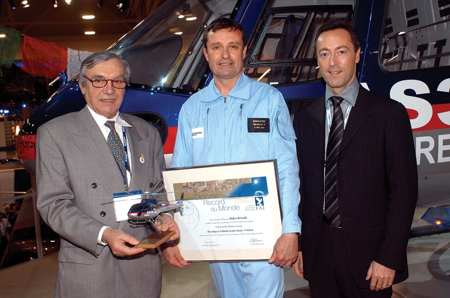 DELSALLE Didier recieves FAI Record certificate