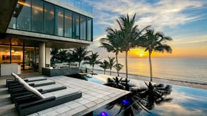 Highland Beach mansion 3715 S Ocean Boulevard Boca Raton Modern Scarface Mansion