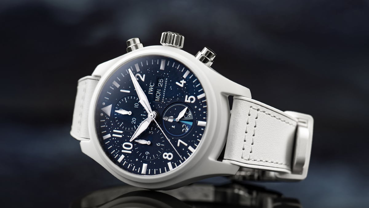 IWC Marks First All-Civilian Orbital Mission With A White Hot Pilot’s Chronograph