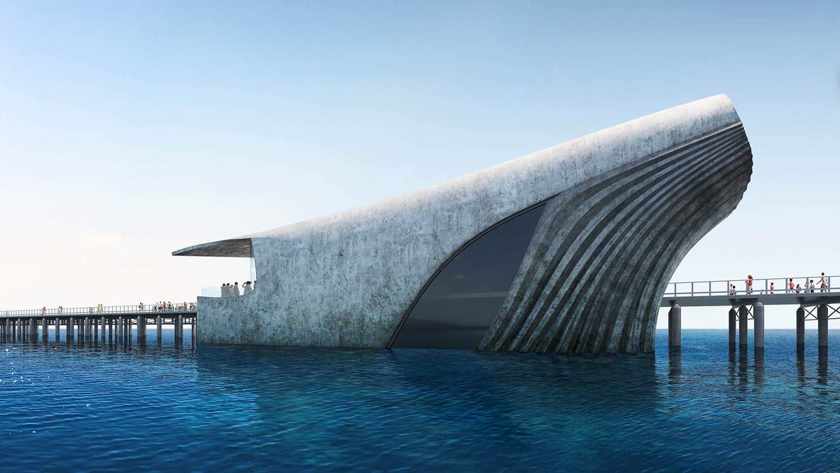 Australia’s $30 Million Whale-Shaped Underwater Observatory Opens Next Year