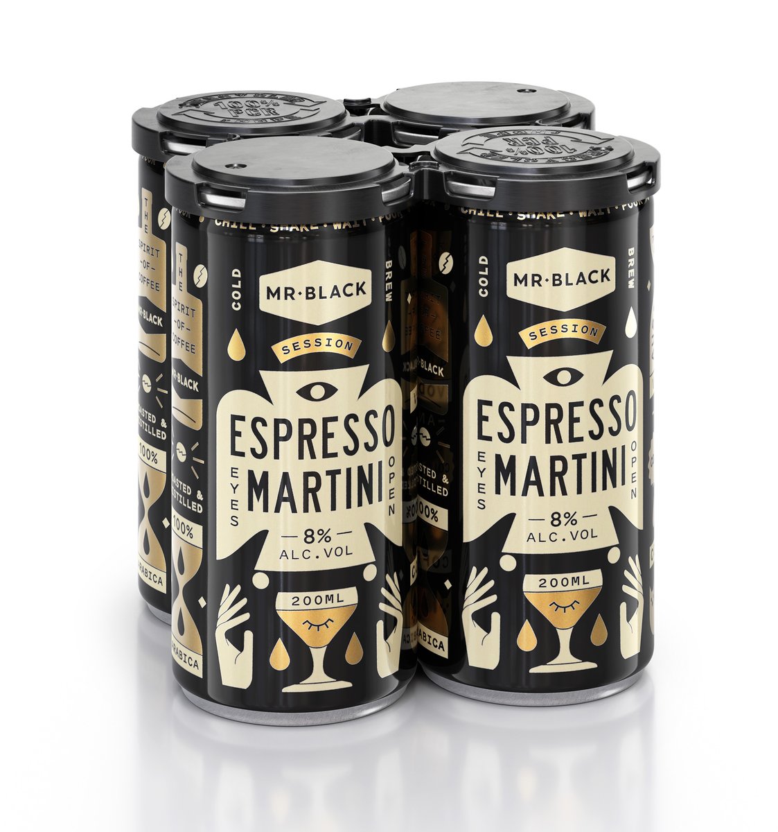 MR Black Espresso Martini Can 4-Pack