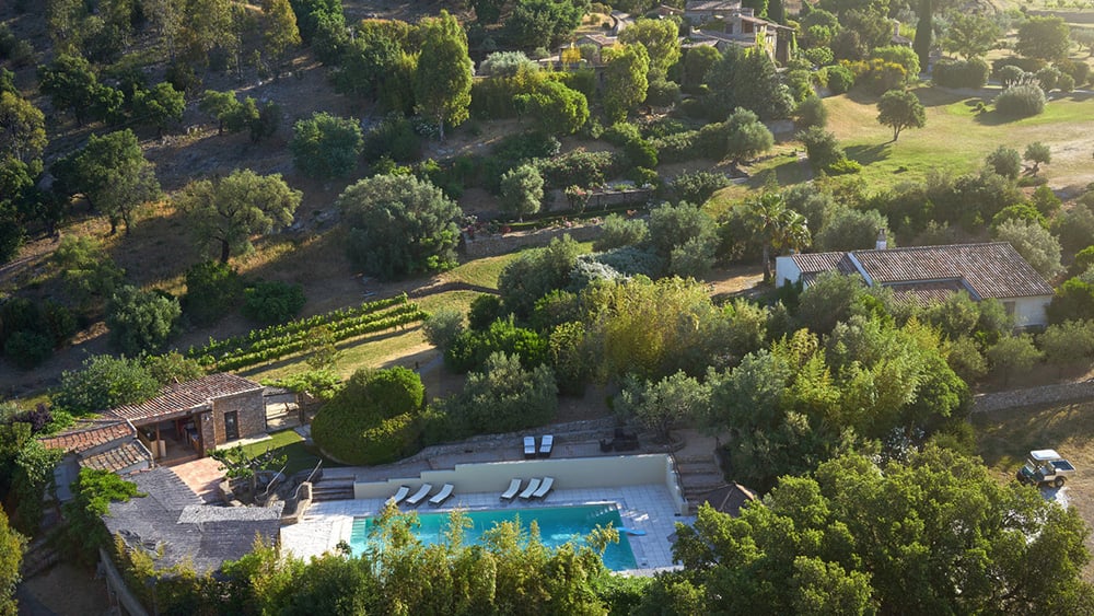A bird's eye view of Johnny Depp's French village