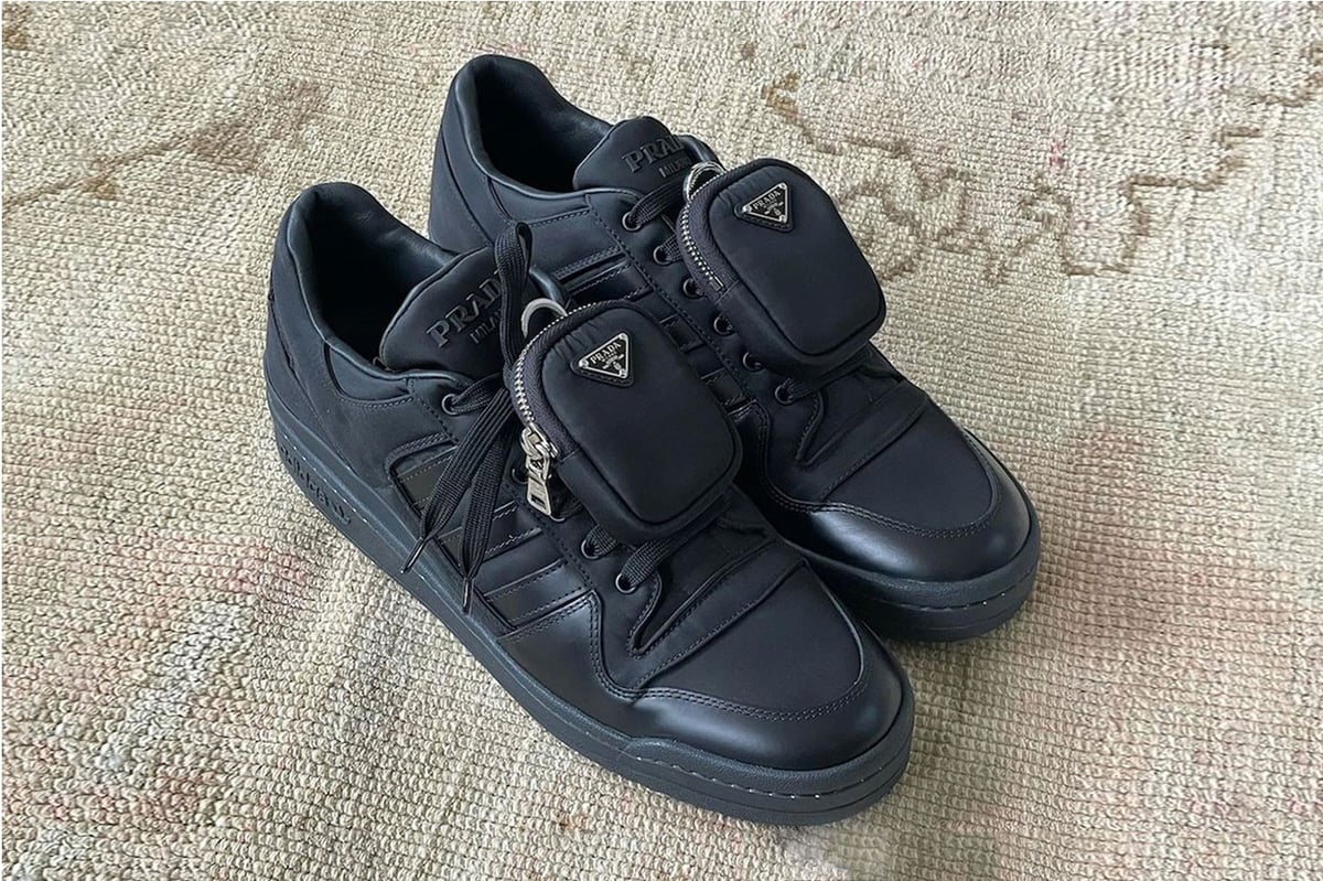 Prada x Adidas Originals Forum Low 22Triple Black22