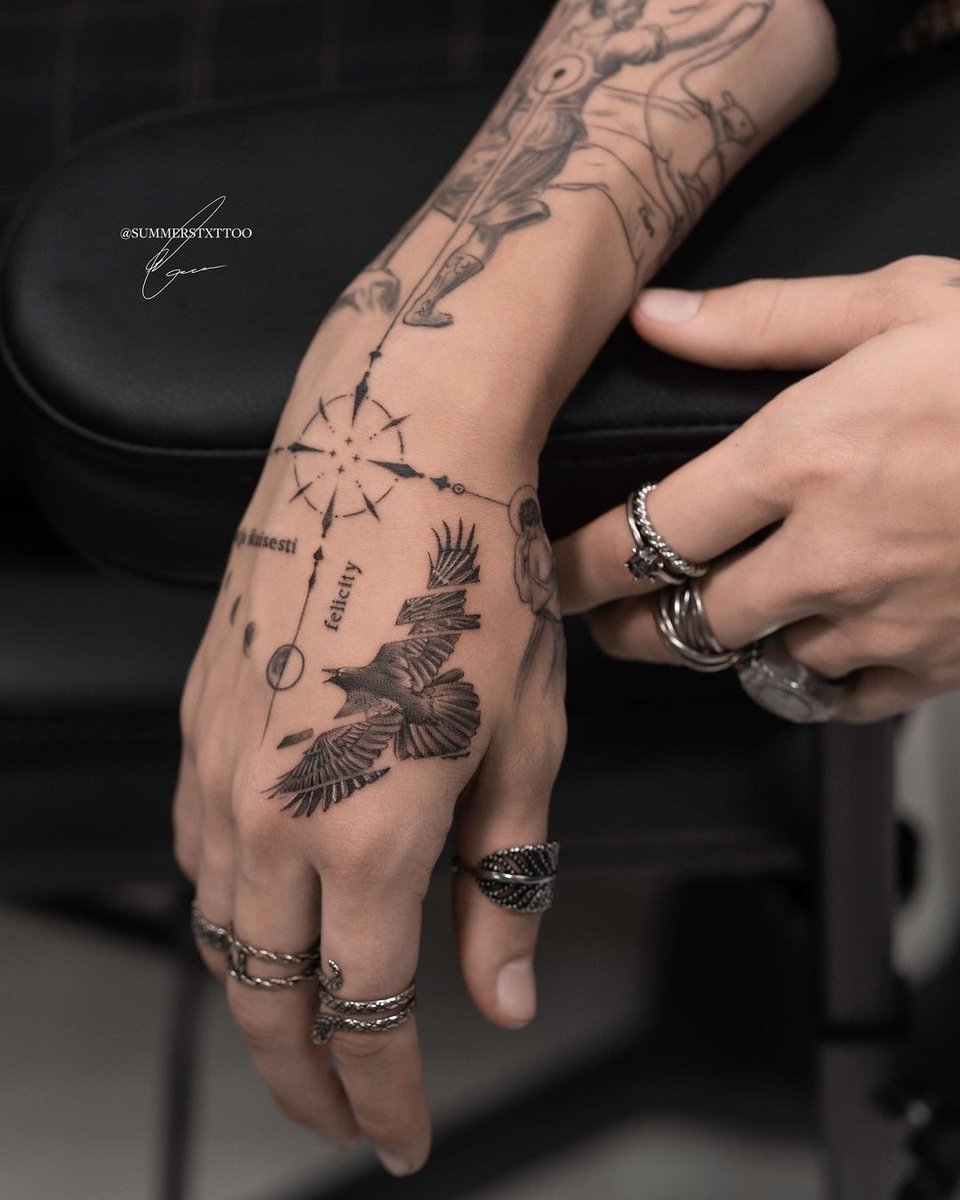 hand tattoo - best tattoo ideas for men