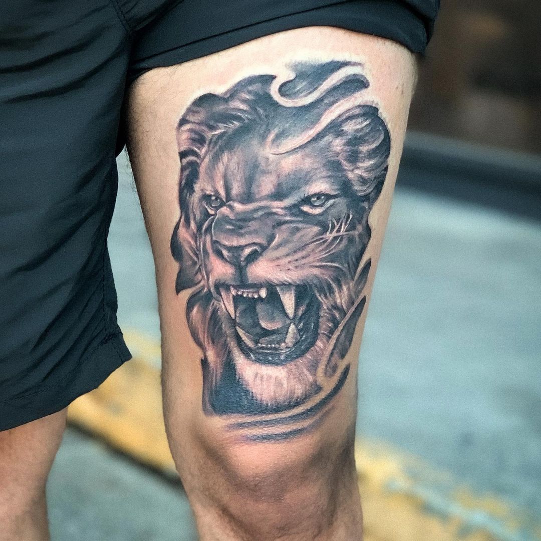 lion tattoo - best tattoo ideas for men