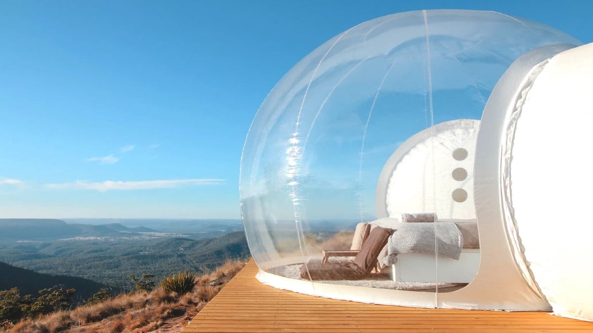 Australia’s Bubble Tents Overlook The World’s Second Biggest Canyon