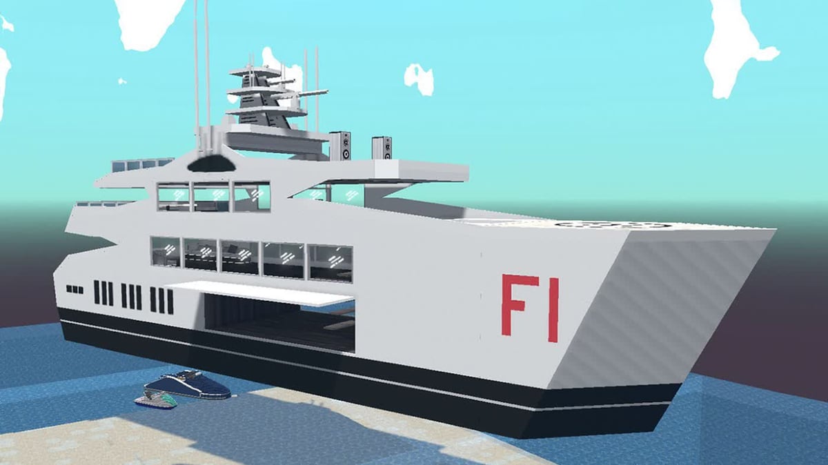 The Metaflower Super Mega Yacht Sandbox Metaverse