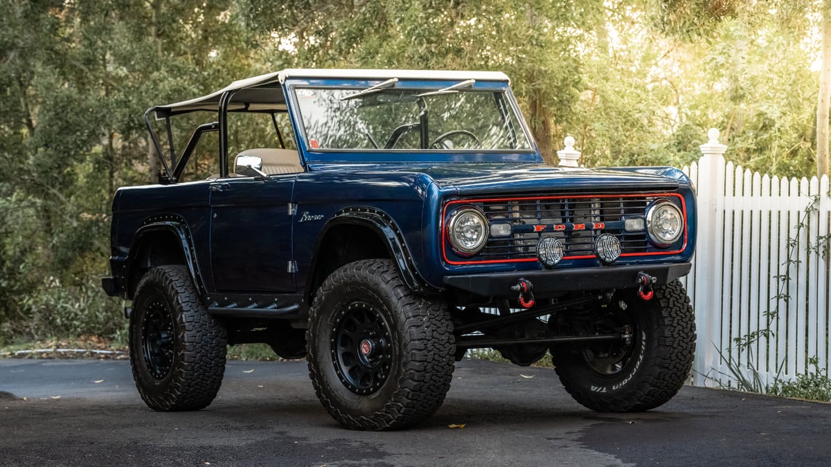 F1 Champ Jenson Button’s Immaculate 1970 Ford Bronco Hits The Auction Block