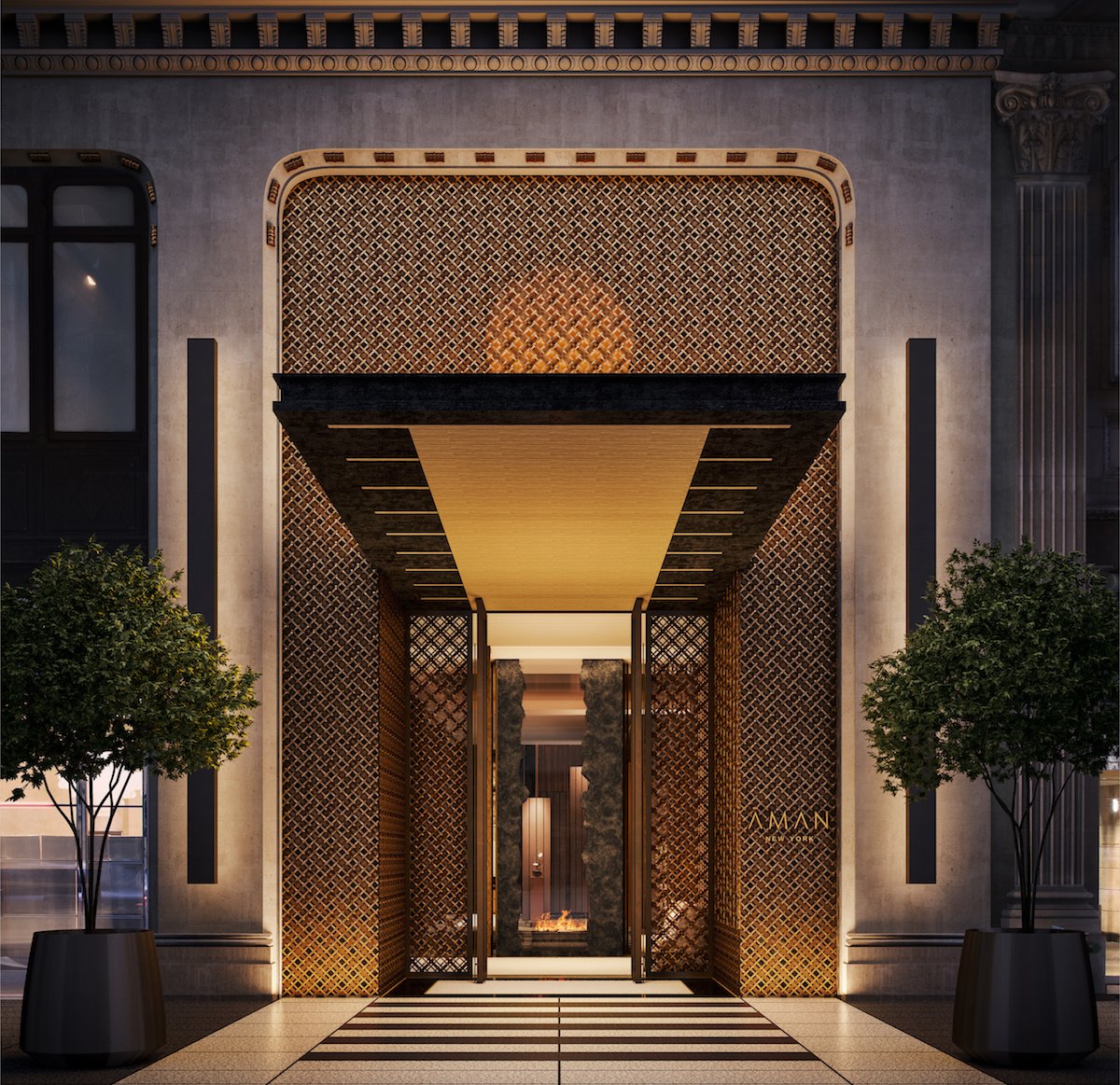 aman new york entrance