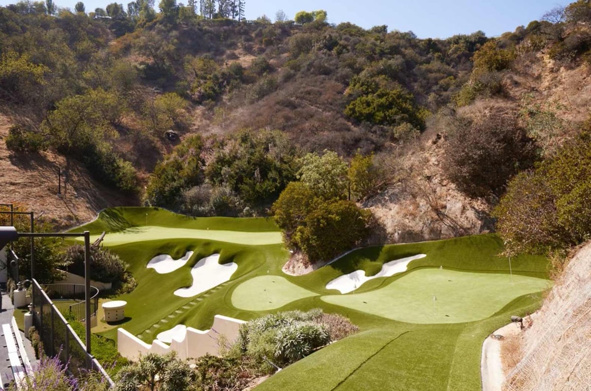 mark wahlberg backyard golf course back nine greens