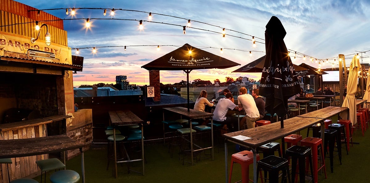 Webster's Bar in Newtown is one of the best rooftop bars in Sydney.